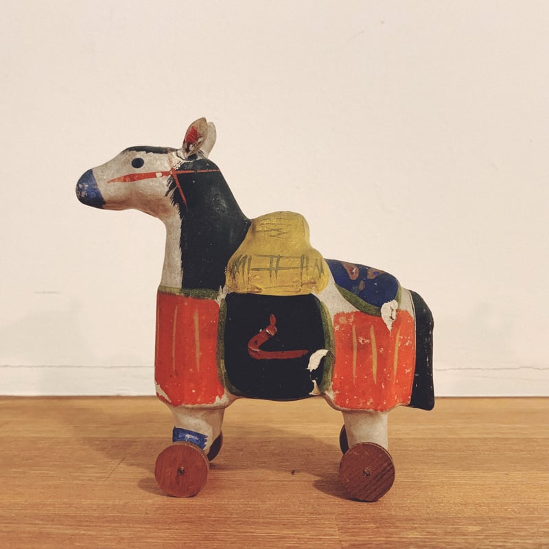 戦前の大阪張子『俵馬車』 | 象々の郷土玩具