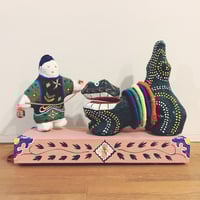 土人形 お多福 銘あり 共箱付き 郷土人形 古玩 骨董品 #964 土人形 お多福 銘あり 共箱付き 郷土人形 古玩 骨董品 #964