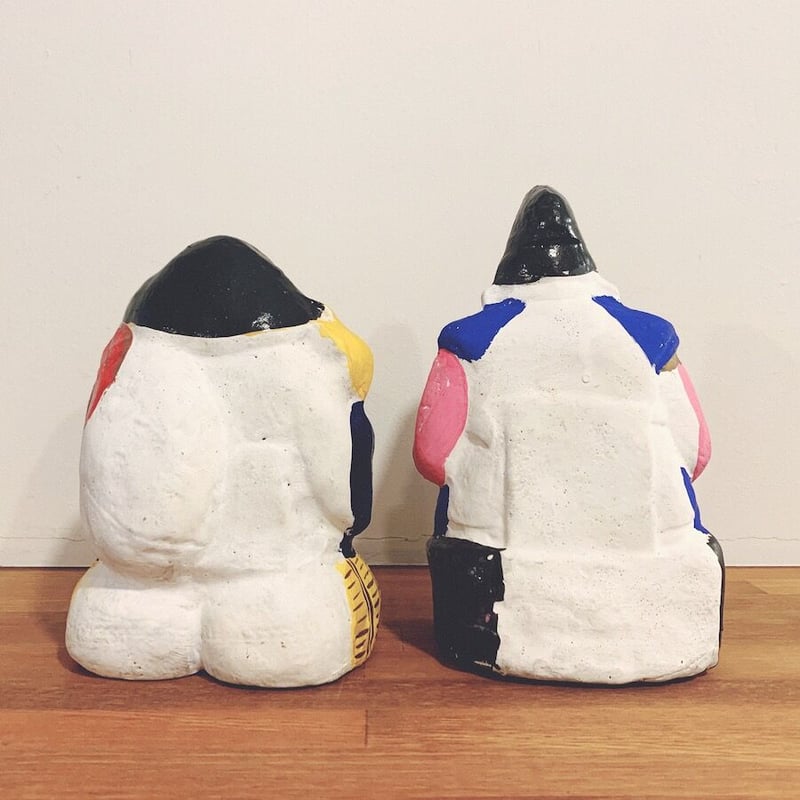 久米土人形の『恵比寿・大黒』 | 象々の郷土玩具