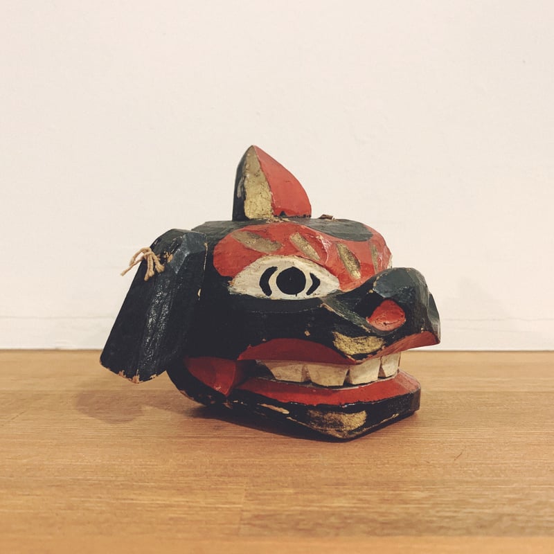 古作『富山の獅子頭・赤』 | 象々の郷土玩具