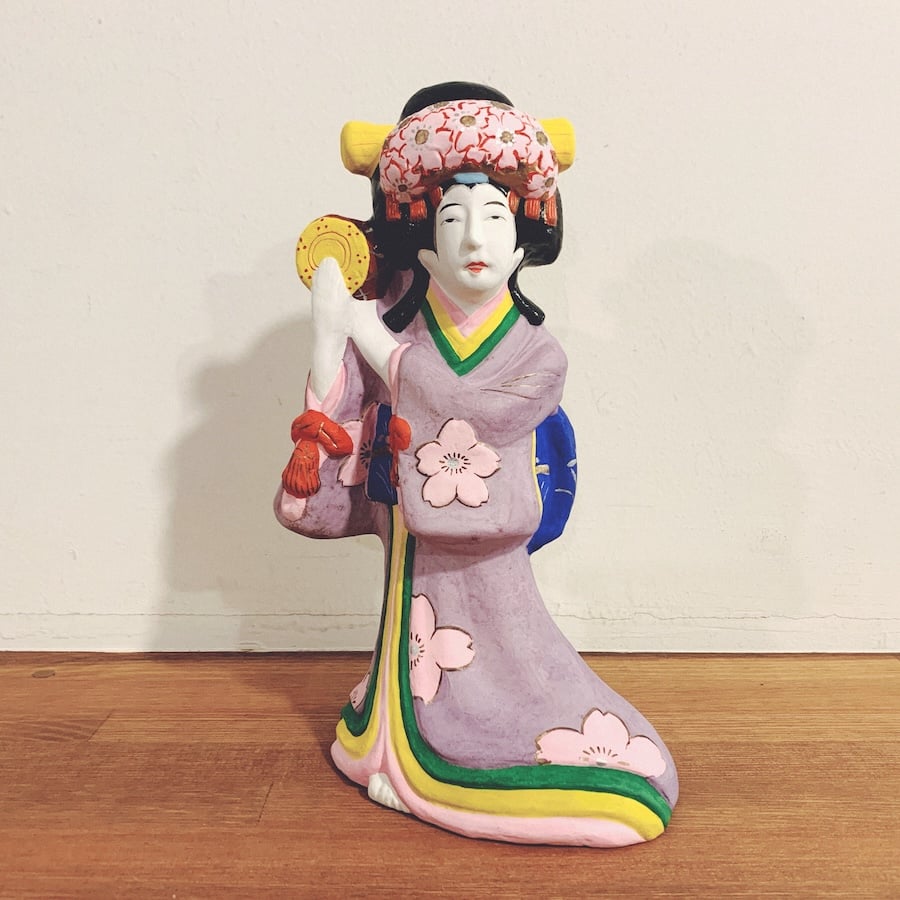 名古屋土人形・野田末吉『静御前』 | 象々の郷土玩具