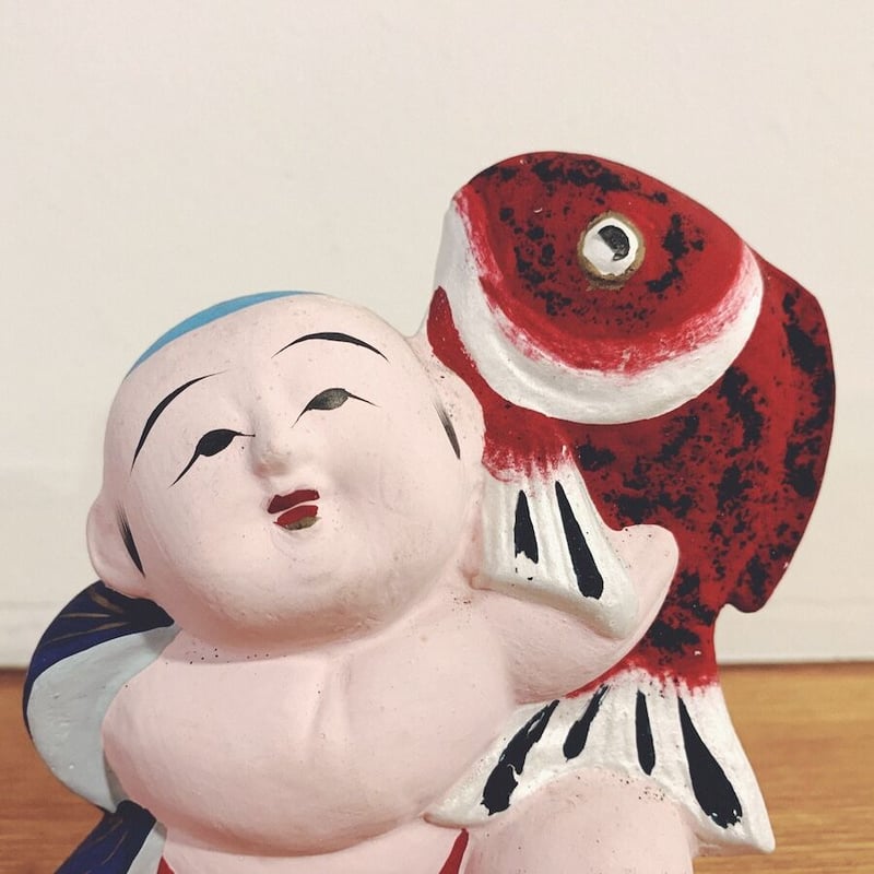 伏見人形・丹嘉『鯛抱き童子』 | 象々の郷土玩具
