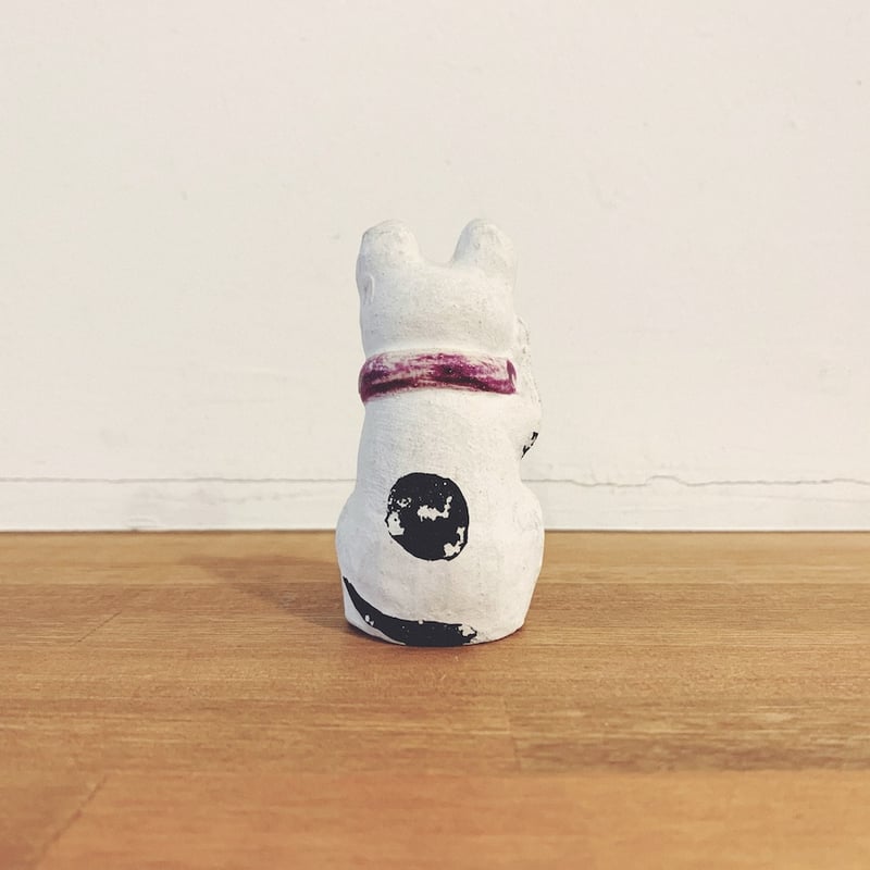 富山土人形・渡辺信秀『招き猫』 | 象々の郷土玩具