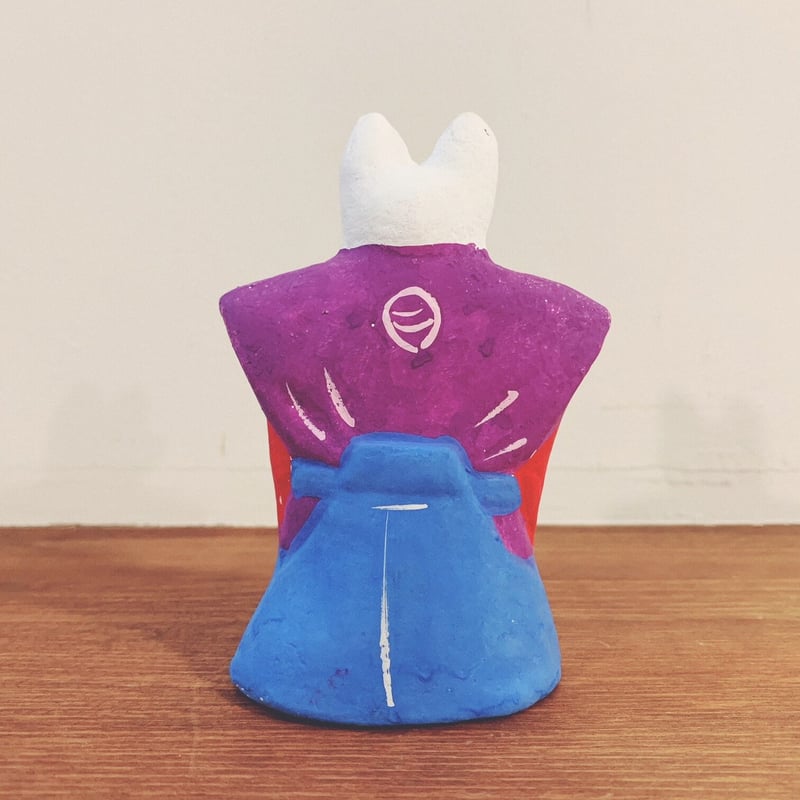 下川原土人形の『裃狐』 | 象々の郷土玩具