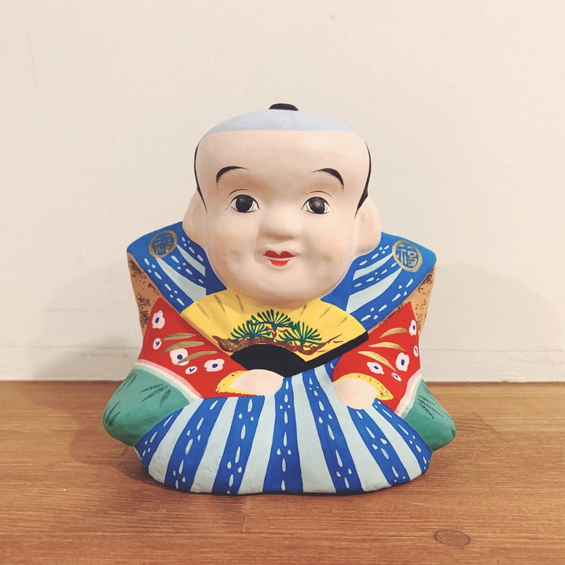 市原土人形・後藤久美の『福助』 | 象々の郷土玩具