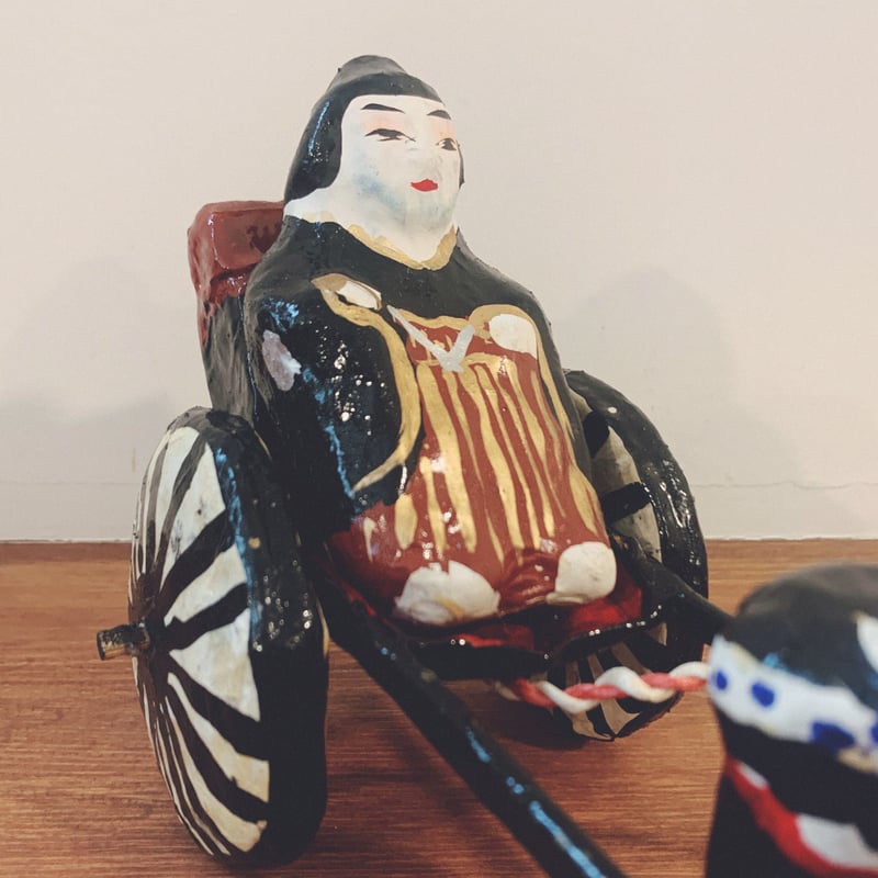 宇土張子の『人力車(相撲取り)』 | 象々の郷土玩具