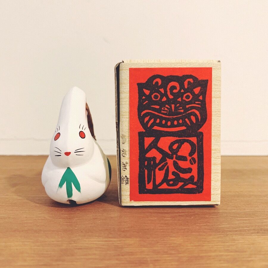 のごみ人形『干支土鈴・うさぎ鈴(小)』 | 象々の郷土玩具
