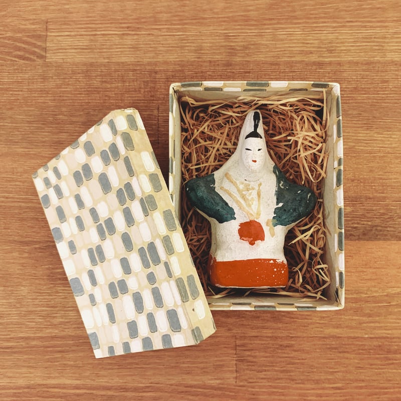 小坂土人形　天神　菊沢陶造　郷土玩具　(9/11迄出品) 廃絶 小坂土人形 天神 菊沢陶造 郷土玩具 稀少品 土雛,郷土人形