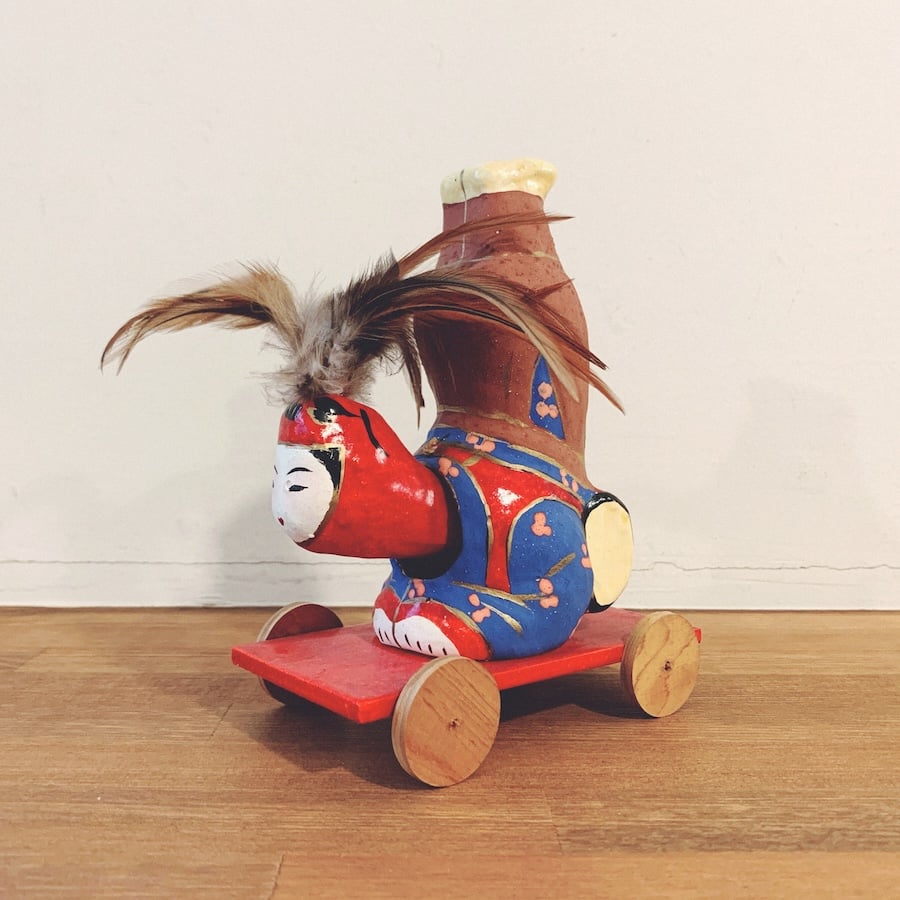 張り子 犬二橋志乃