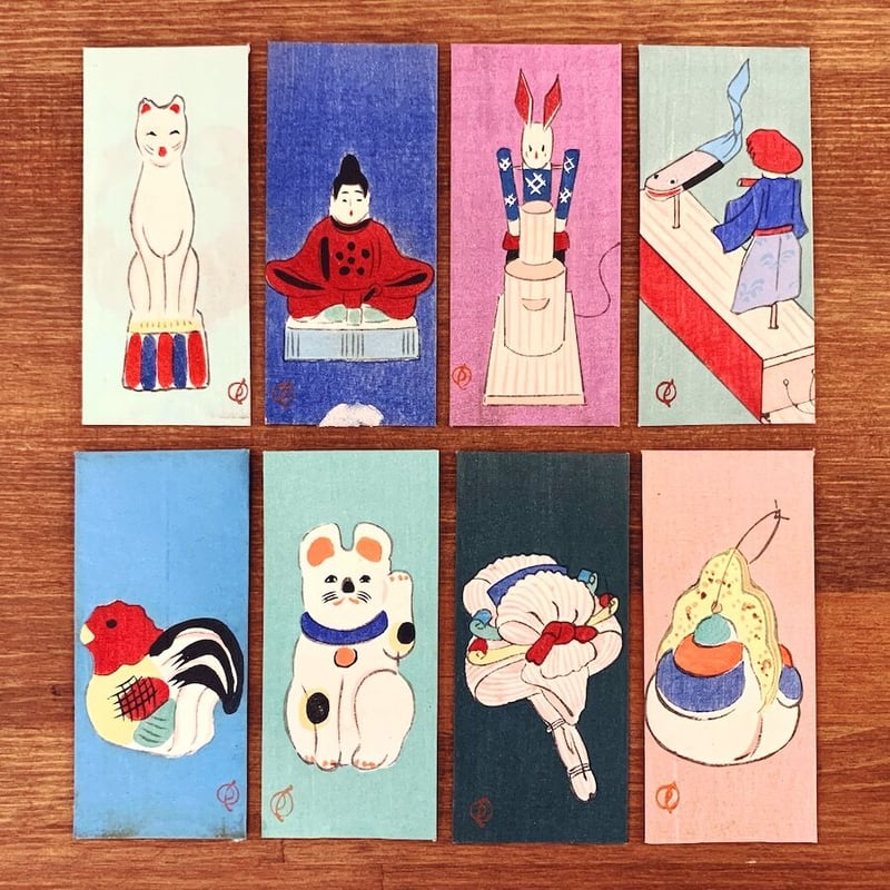 川崎巨泉『おもちゃ絵ポチ袋』47枚 | 象々の郷土玩具