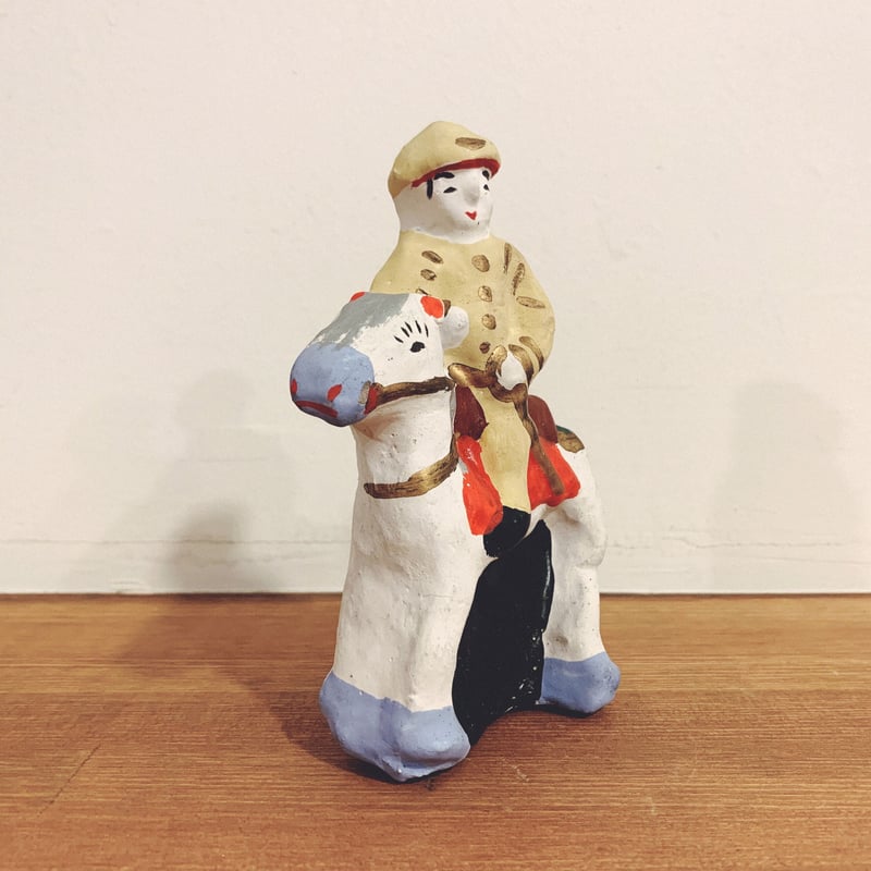 八橋人形『馬乗り鎮台』 | 象々の郷土玩具
