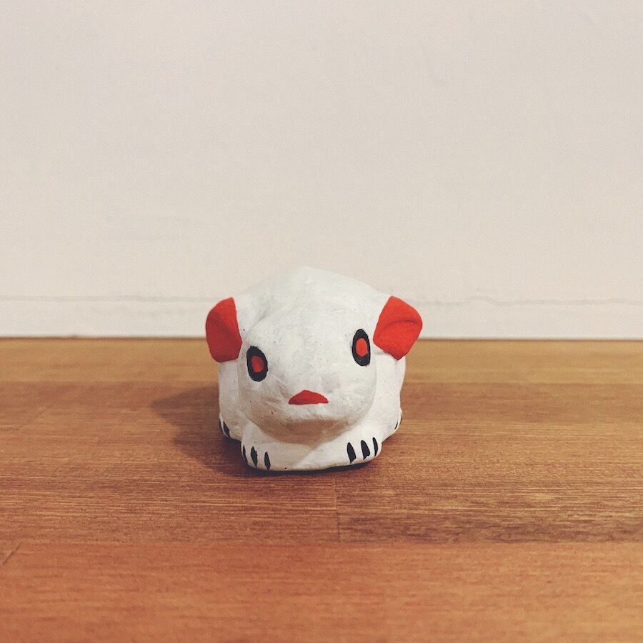 奈良県・大和出雲人形『うさぎ・中』 | 象々の郷土玩具