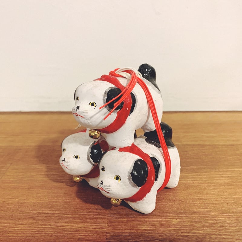 中野土人形の『組犬』 | 象々の郷土玩具