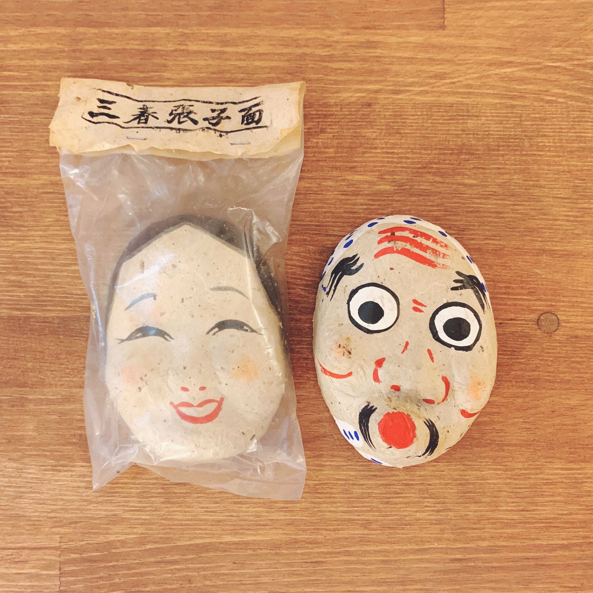 三春 和紙 お面 三春 和紙 お面