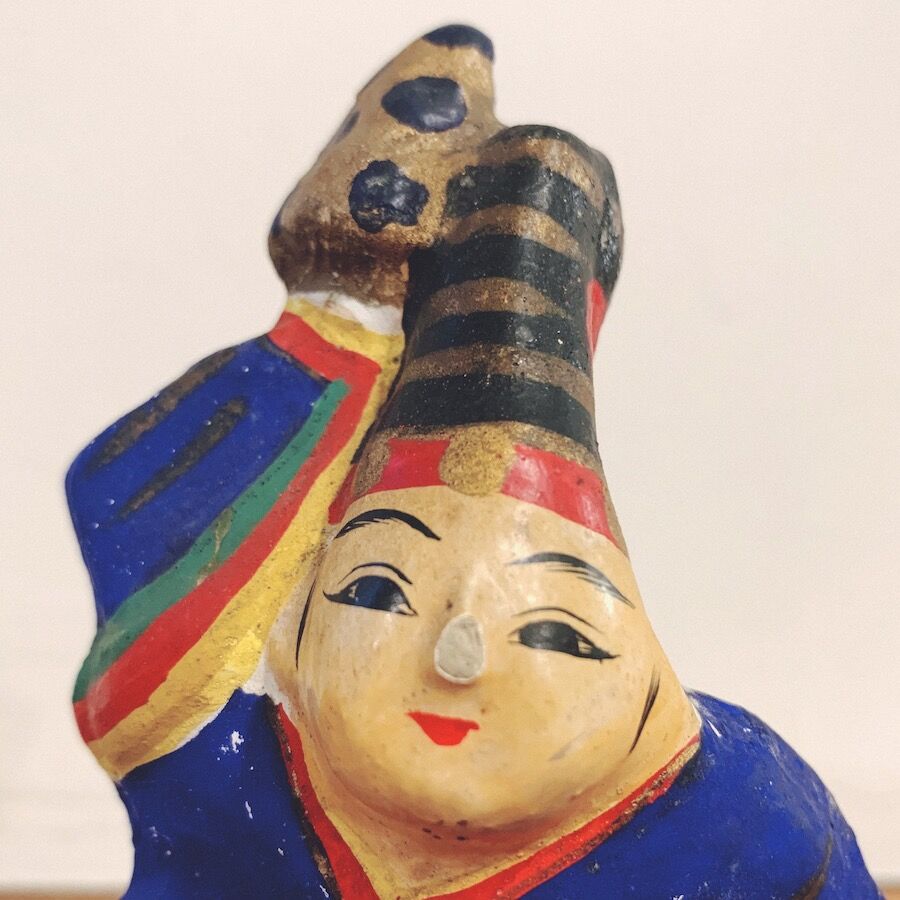 伝統的日本人形　三番叟 Vintage Japanese Folk Art: 三番叟猿 / 大崎文仙堂