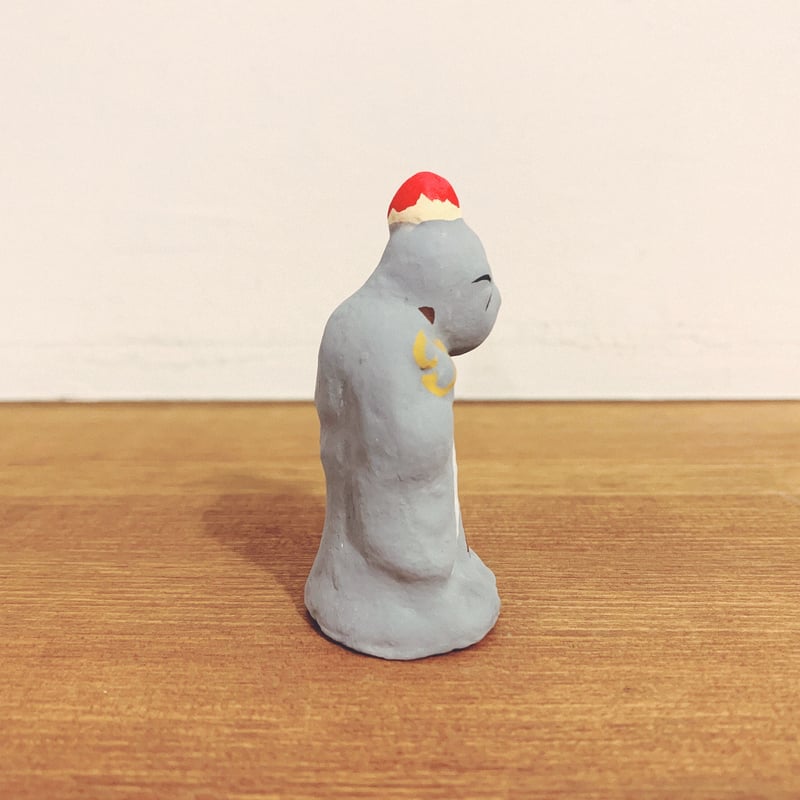 【郷土玩具】廃絶　北条土人形　桂蔵坊・大山の白狐 北條土人形の『しょろしょろ狐』 | 象々の郷土玩具