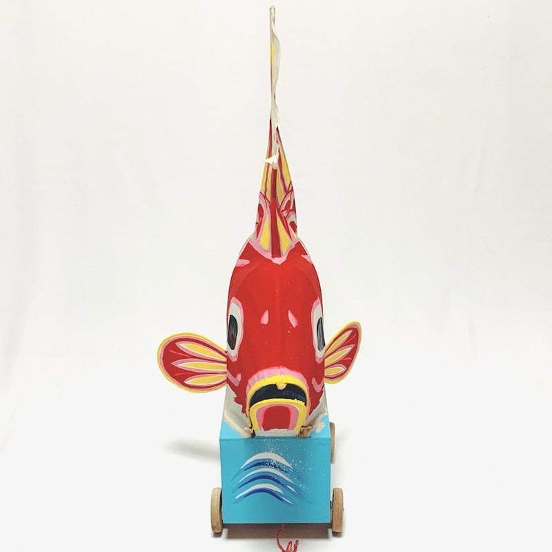 新潟県の灯玩具『三条の鯛車・特大』 | 象々の郷土玩具