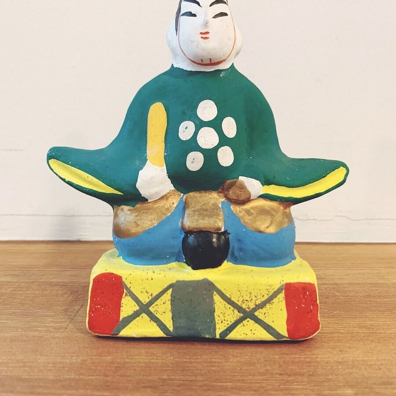 伏見人形　子守リ娘　上田平次郎作 伏見人形・菱平『天神』 | 象々の郷土玩具