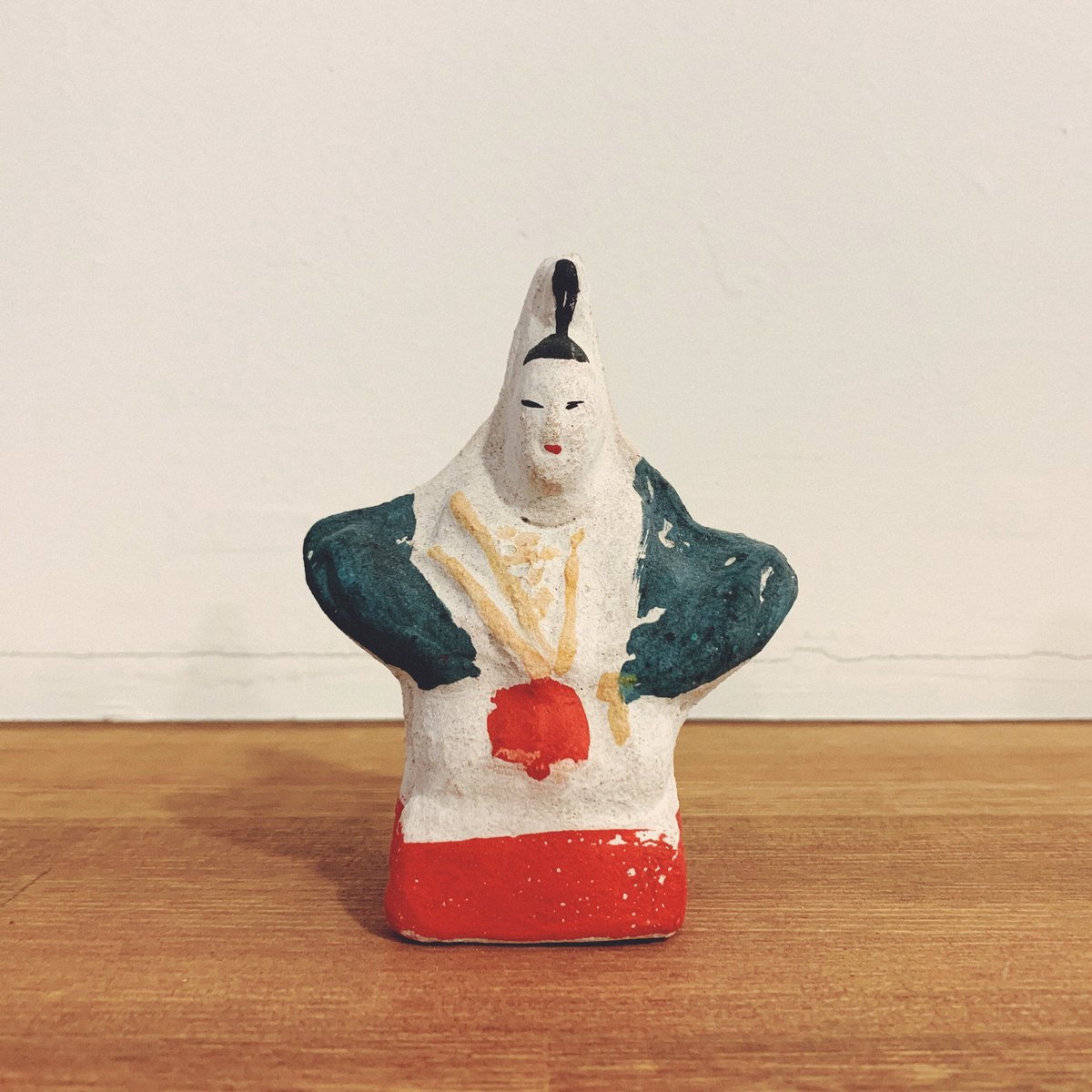 小坂土人形　天神　菊沢陶造　郷土玩具　(9/11迄出品) 小坂土人形 天神 菊沢陶造 郷土玩具 (9/11迄出品) 赤坂人形『稲