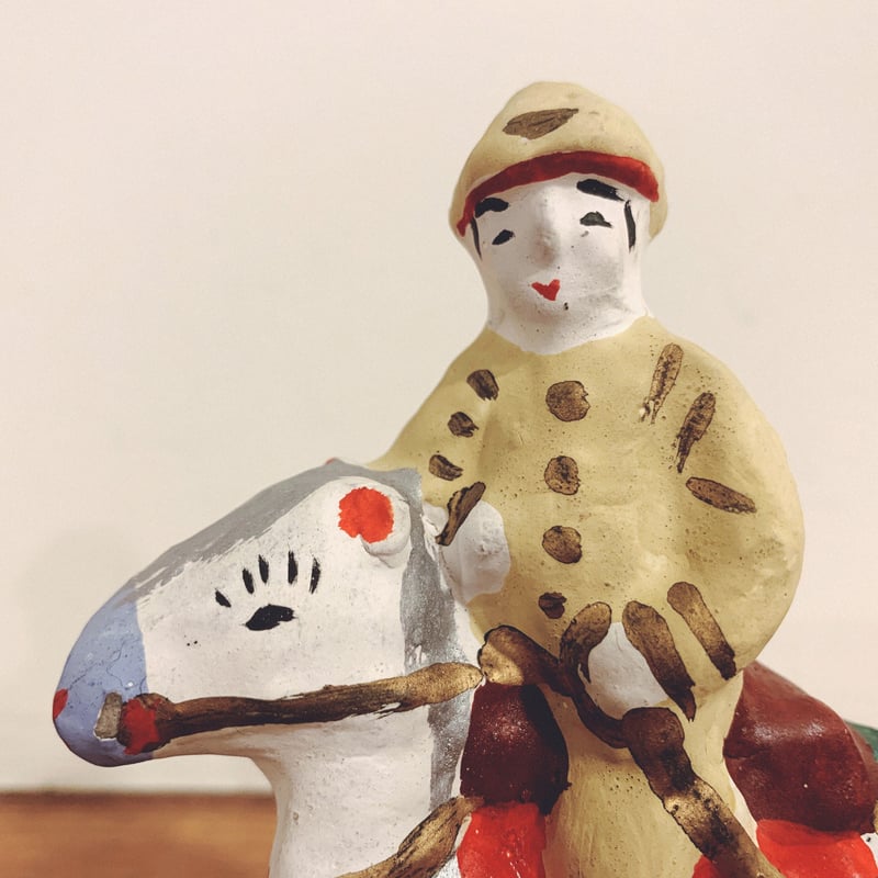 八橋人形『馬乗り鎮台』 | 象々の郷土玩具