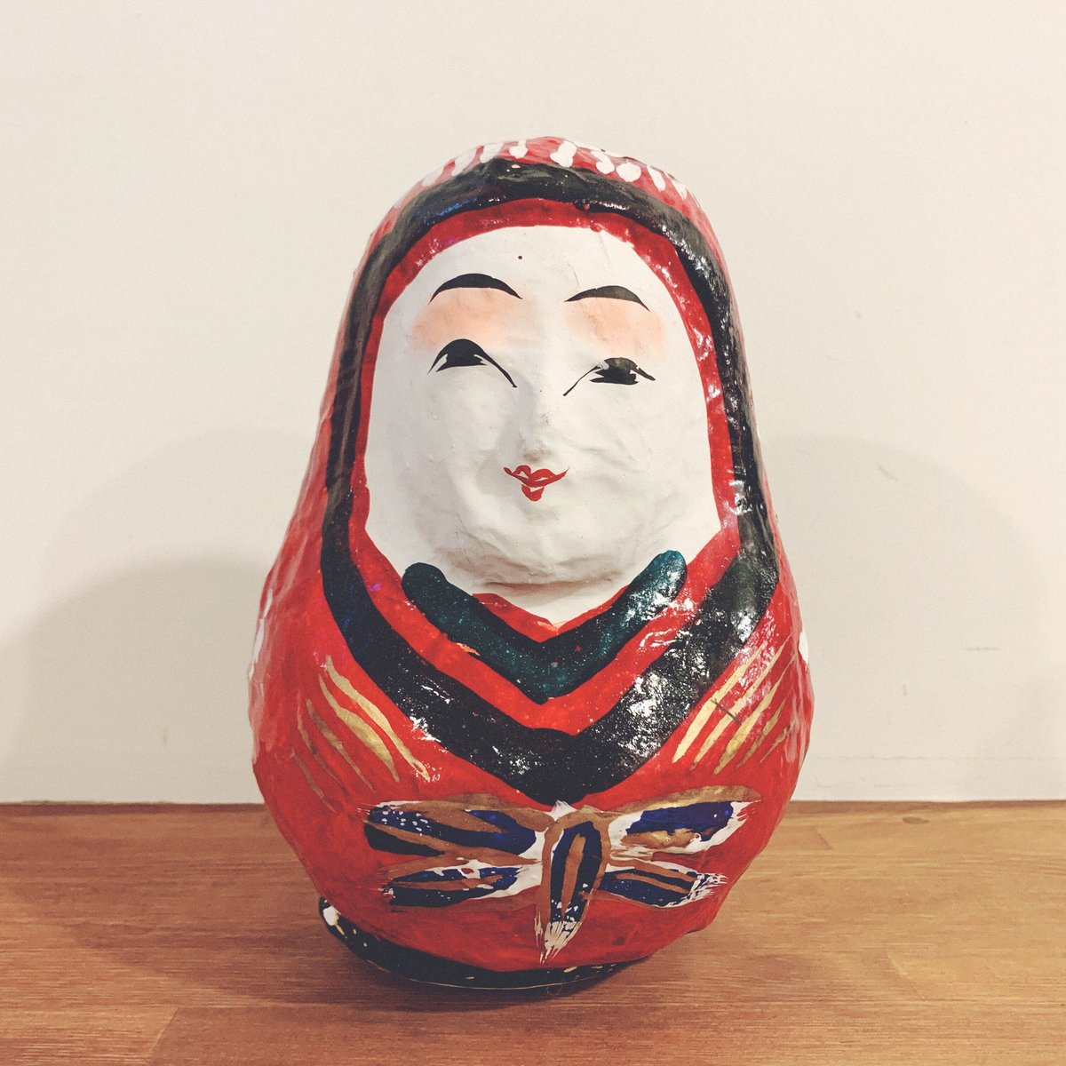 泉王子 作 張子 姫だるま 愛媛県郷土玩具 民藝 民芸 希少品 泉