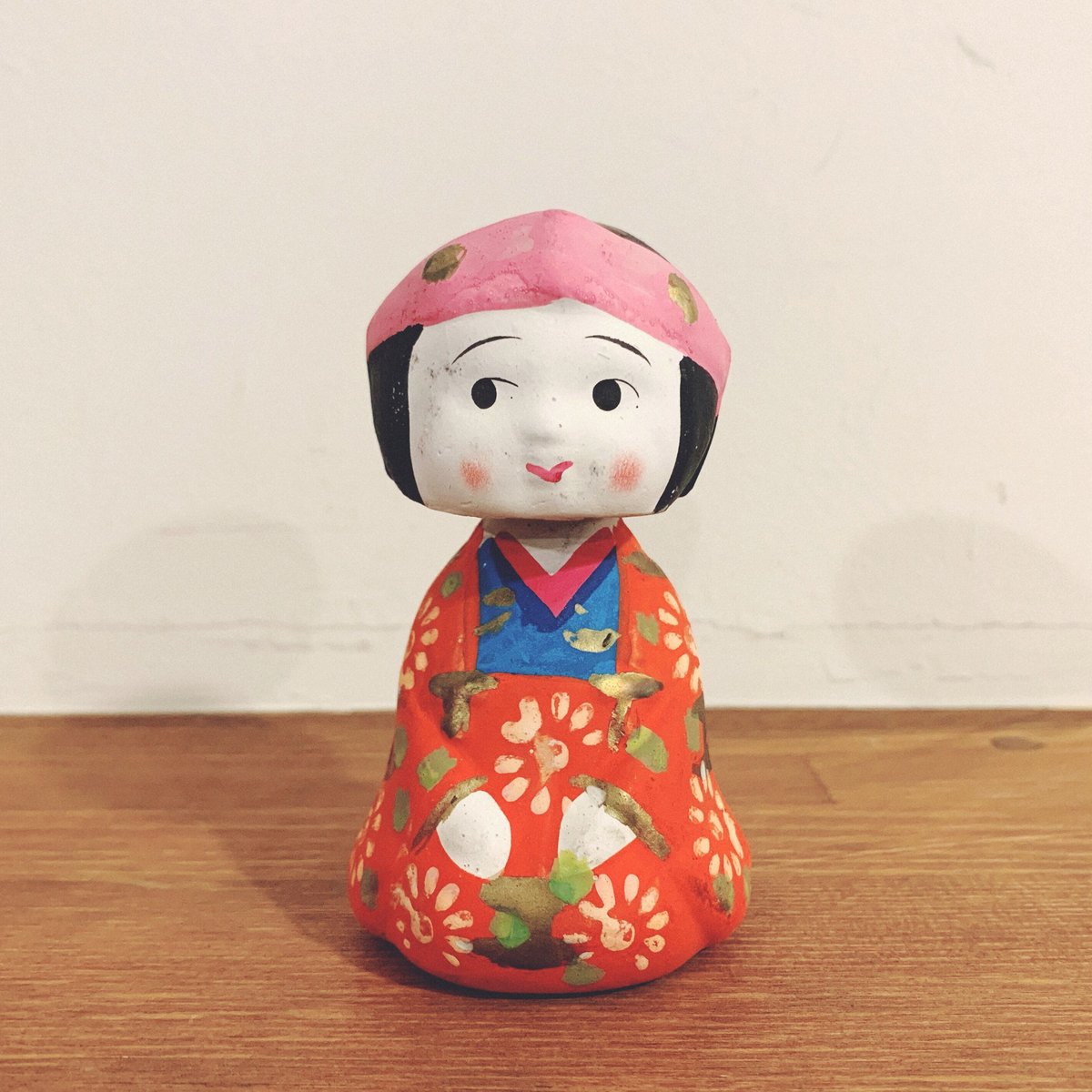 専用　物売りさん　首振り人形 京都・清水の首振り人形『花嫁』 | 象々の郷土玩具