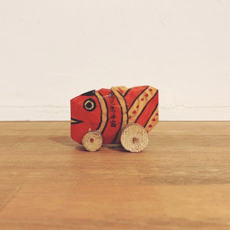 郷土玩具　鹿児島神宮鯛車　宮地武二　特大約46×34.5×23.5センチ 郷土玩具 鹿児島神宮鯛車 宮地武二 特大約46×34.5×23.5
