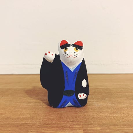 昭和レトロ 張子人形 大型招き猫 福助絵付 郷土玩具 置物 オブジェ まねき猫 昭和レトロ 張子人形 大型招き猫 福助絵付 郷土玩具 置物 オブジェ