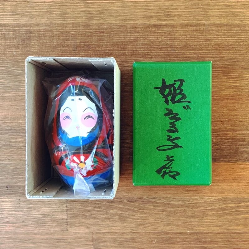 泉王子 作　張子 姫だるま　愛媛県郷土玩具　民藝　民芸　希少品 泉王子 作 張子 姫だるま 愛媛県郷土玩具 民藝 民芸 希少品