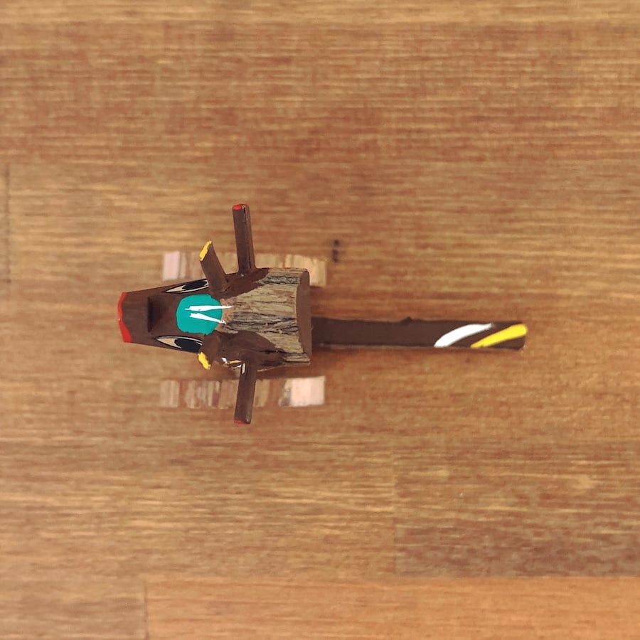 きしまやま一刀彫の大八車『牛』 | 象々の郷土玩具