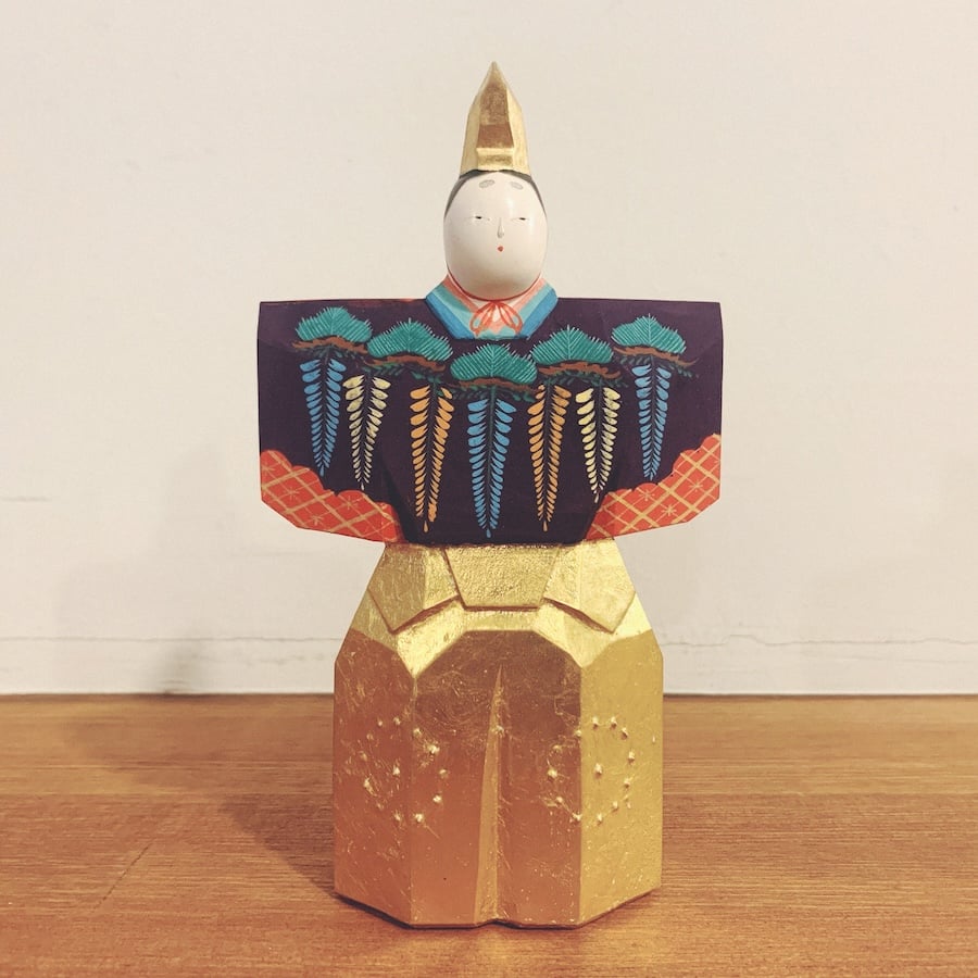 奈良一刀彫・大矢由造『雛』 | 象々の郷土玩具