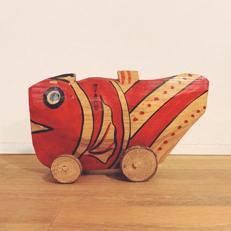 郷土玩具鹿児島鹿児島神宮鯛車(大型22cm) 作者:宮地武二