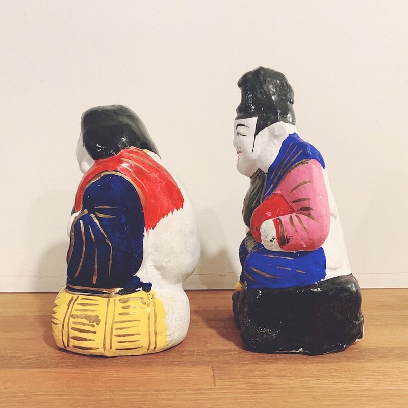 久米土人形の『恵比寿・大黒』 | 象々の郷土玩具