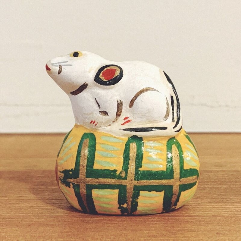 稲畑人形『俵乗りねずみ』 | 象々の郷土玩具