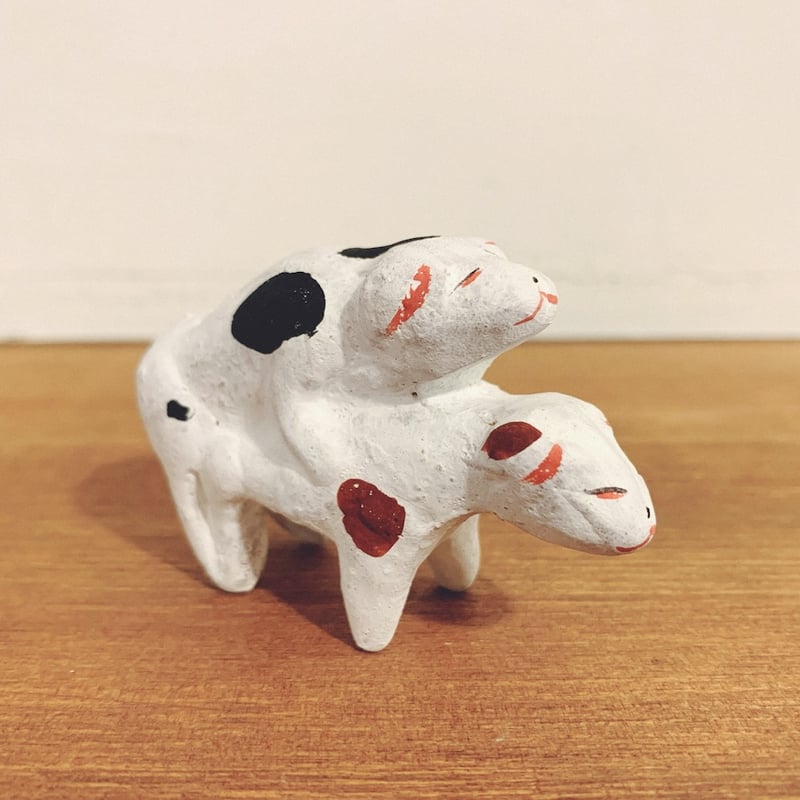 堺湊焼・住吉人形『むつみ犬』 | 象々の郷土玩具