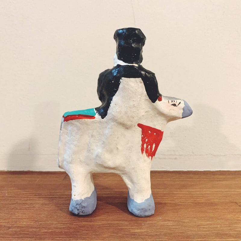 八橋人形の『馬乗り鎮台』 | 象々の郷土玩具