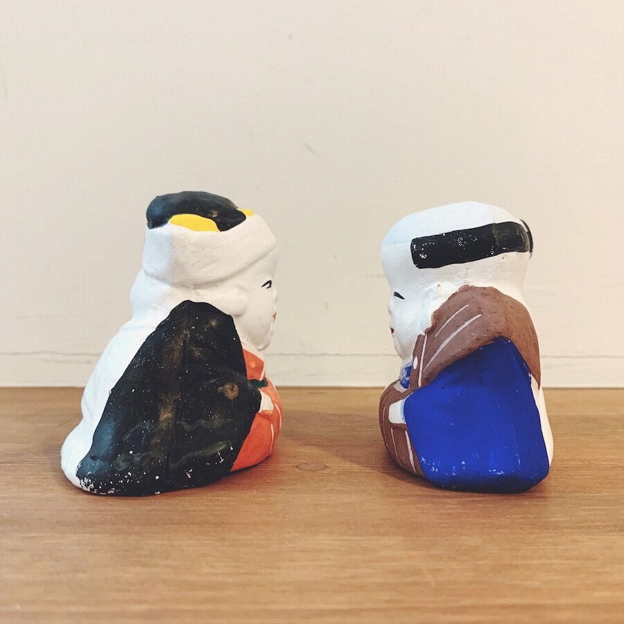 今戸人形の『福助とお福』 | 象々の郷土玩具