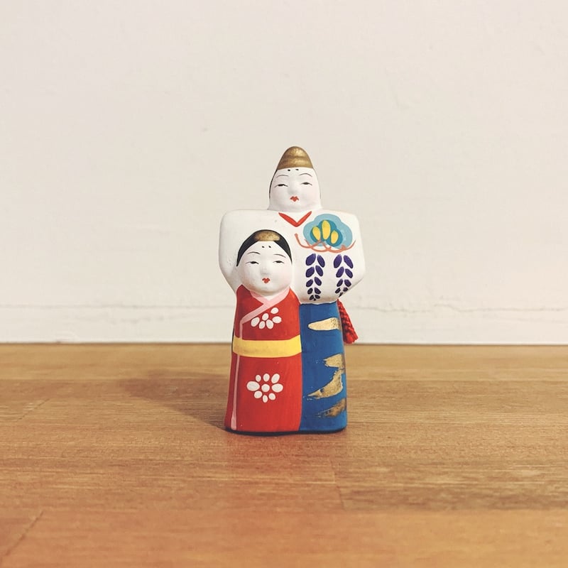 土人形　土雛　ひな人形　立雛 佐土原人形『立雛土鈴』 | 象々の郷土玩具