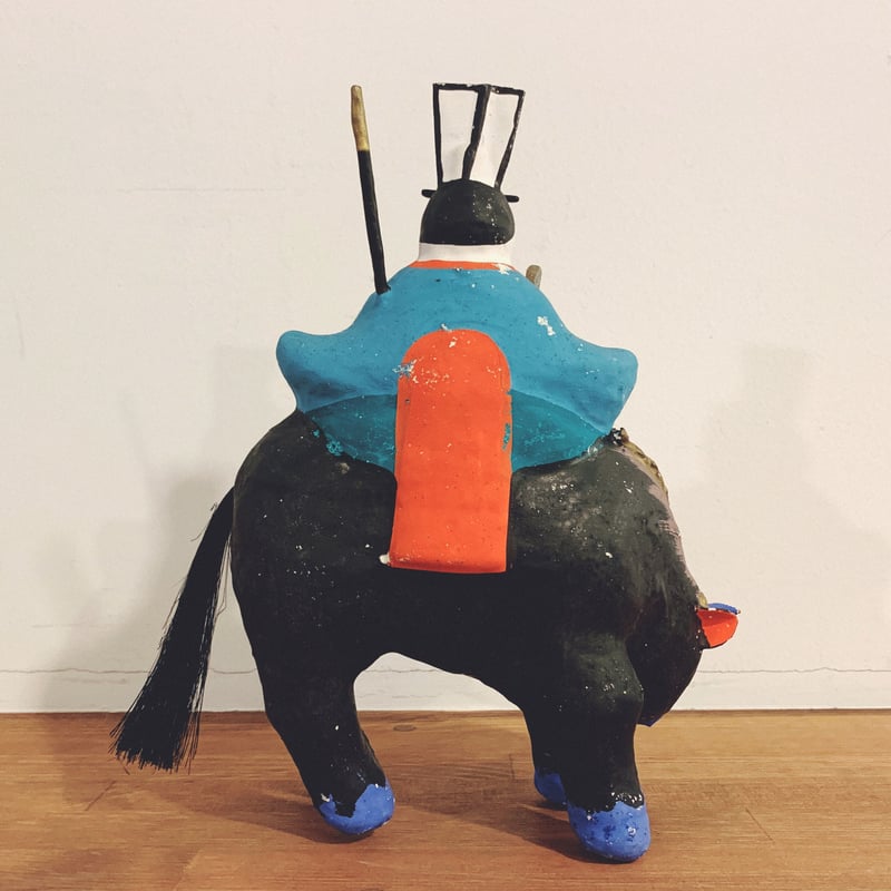 三春張子『牛乗り天神』 | 象々の郷土玩具