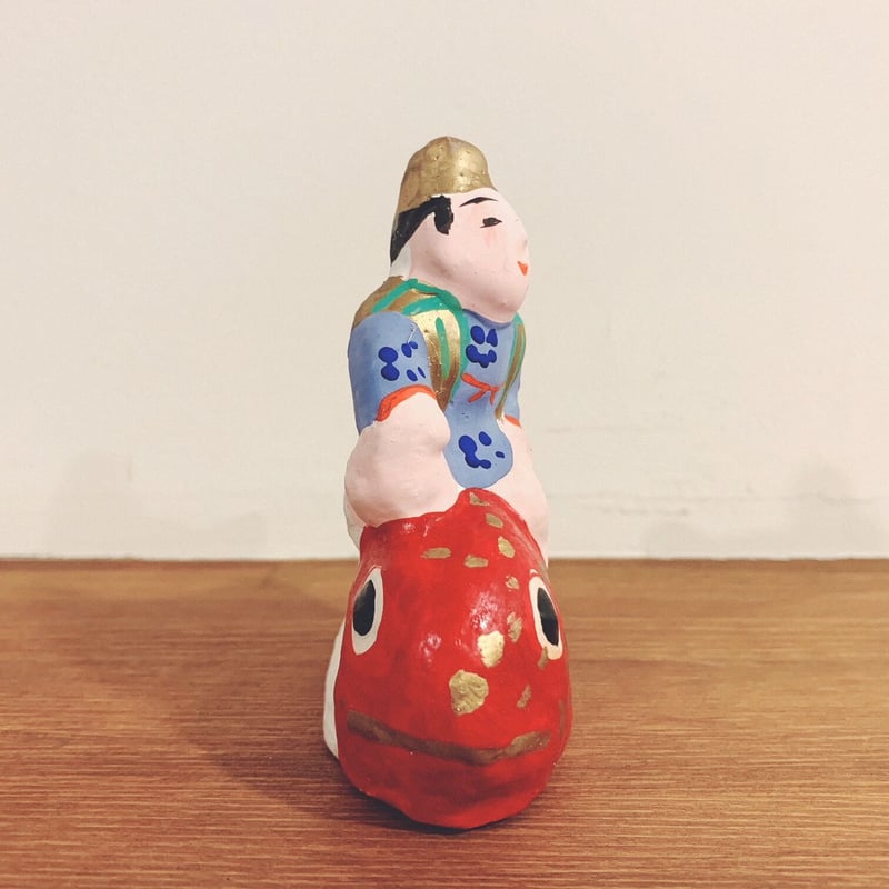 八橋人形の『鯛乗り恵比寿』 | 象々の郷土玩具