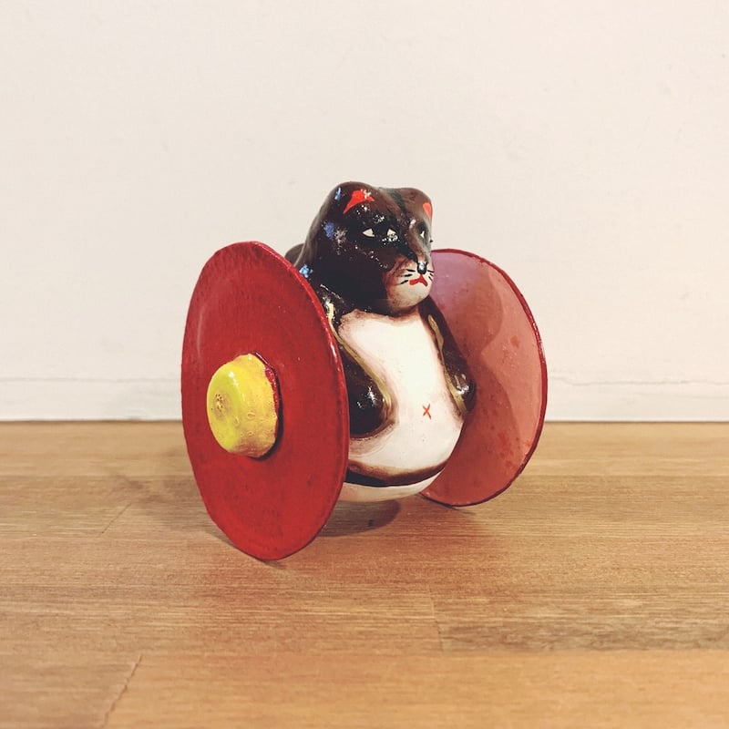 浜松張子・二橋加代『狸ころがし(狸車)』 | 象々の郷土玩具