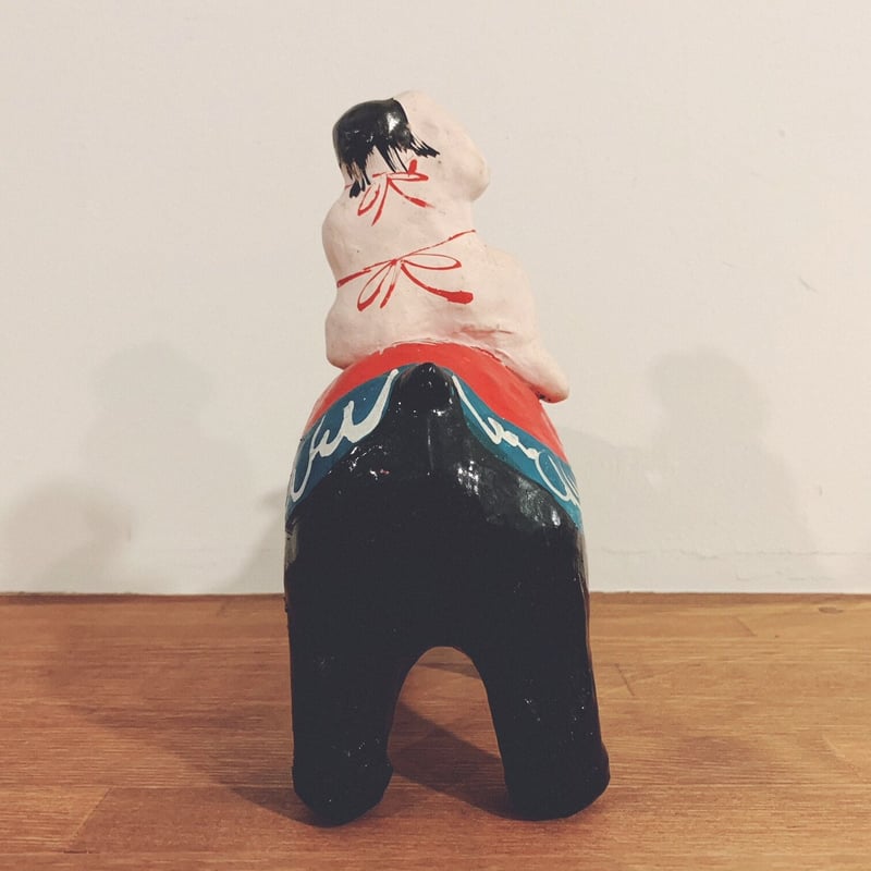 久ノ浜張子の『熊乗り金太郎』 | 象々の郷土玩具