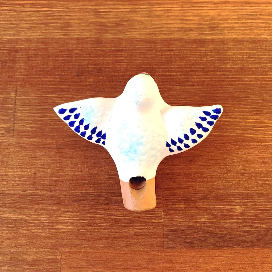 陶器の鳥笛 鳩笛 昭和 レトロ （下川原土人形『鳩笛(大)』 | 象