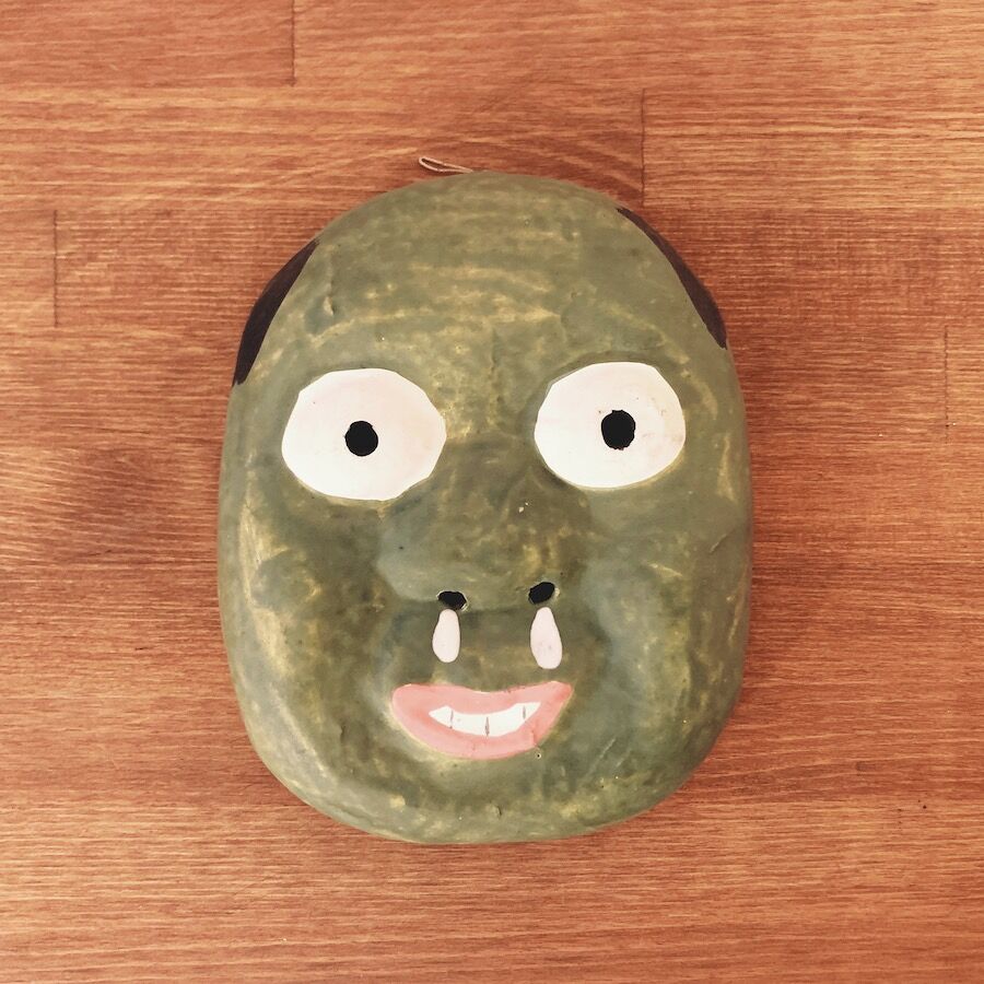 鳥取張子・柳屋 の『青の鼻たれ』 | 象々の郷土玩具