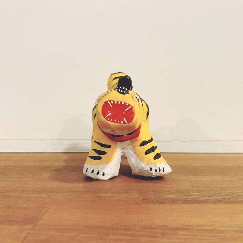 古い くらまの虎 戦前 土人形 郷土人形 古道具 オブジェ 鞍馬のひねり虎 古い くらまの虎 戦前 土人形 郷土人形 古道具 オブジェ 鞍馬の