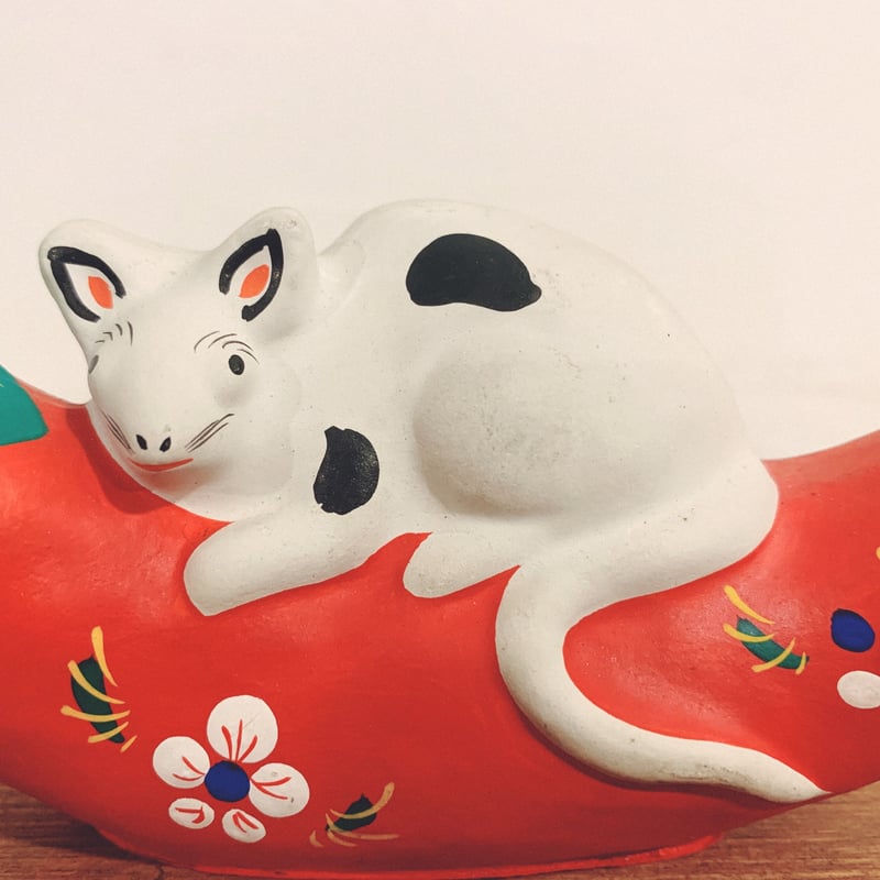 花巻人形の『唐辛子乗りねずみ』 | 象々の郷土玩具 花巻人形の『唐辛子乗りねずみ』 | 象々の郷土玩具