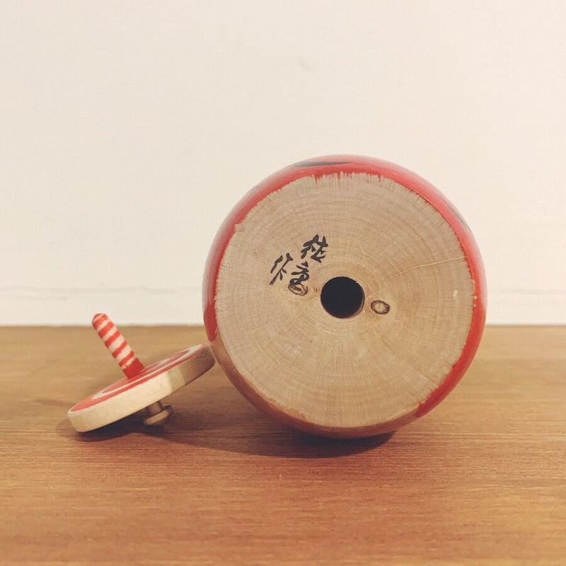 福島県の木地玩具『当りダルマ』 | 象々の郷土玩具