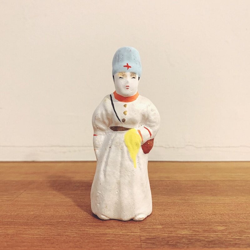 小幡人形『軍人さんと従軍看護師』6体 | 象々の郷土玩具