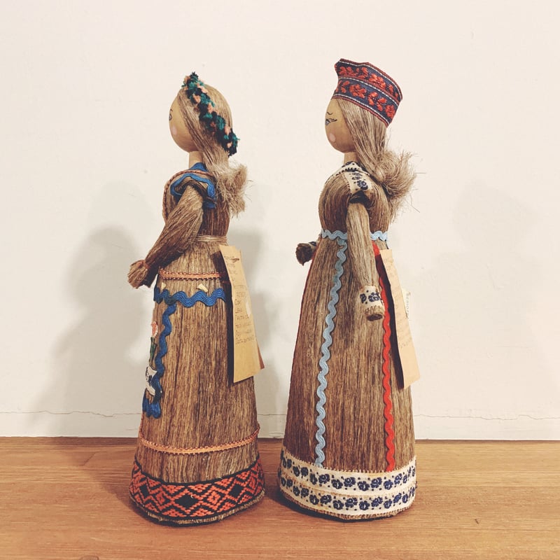 奇妙な藁の人形 土人形 人形道祖神？ 郷土人形 民芸 古道具 アンティーク 郷土人形 アンティーク 童子担ぎ達磨 ダルマ 民藝 郷土玩具 土