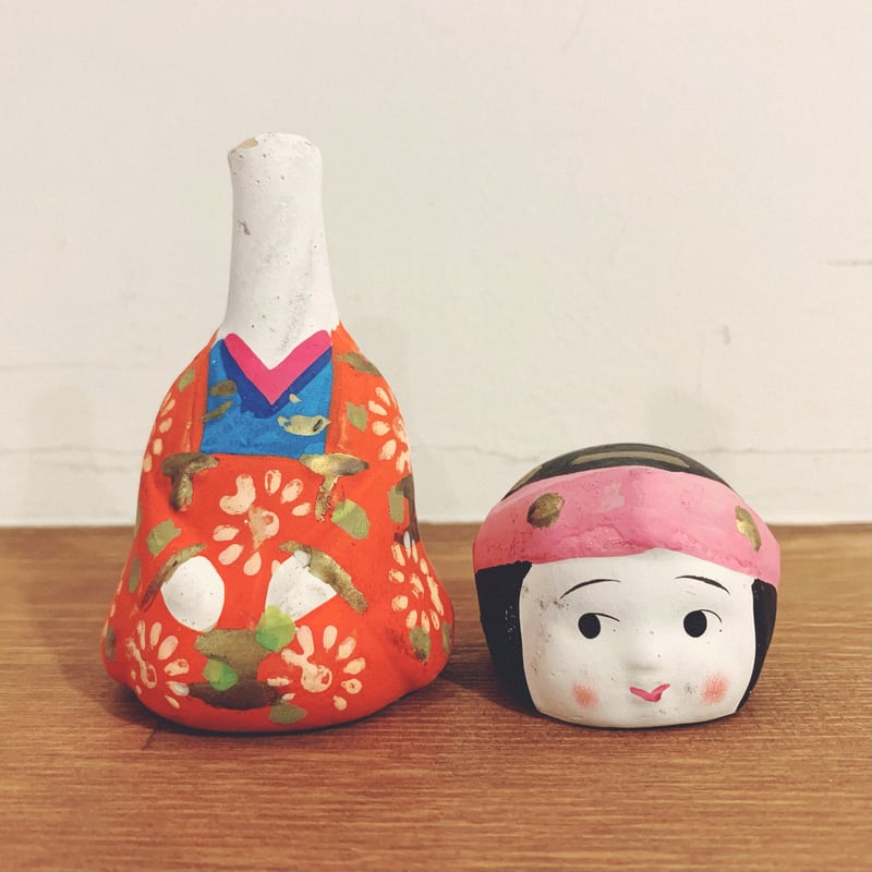 専用　物売りさん　首振り人形 京都・清水の首振り人形『花嫁』 | 象々の郷土玩具